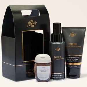 🆕🧔🏻 BATH & BODY WORKS “THE MEN’S SHOP” NOIR MINI GIFT SET. BRAND NEW.